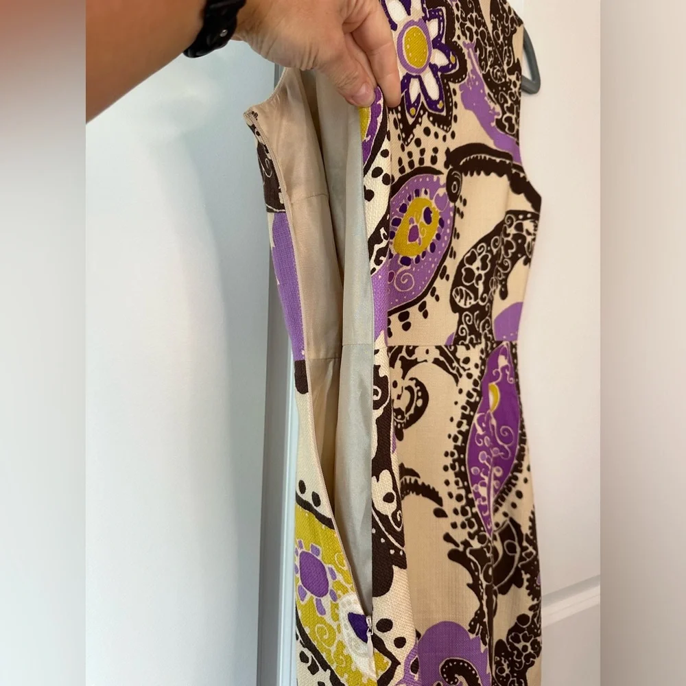 Kate Spade Women’s Keiran Dress Hydrangea Moroccan Paisley Sleeveless(Size 4)